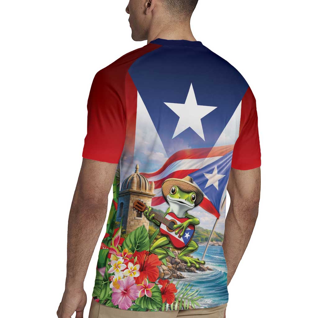 Puerto Rico Coqui Frog Rugby Jersey Happy Emancipation Day