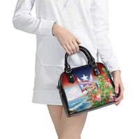 Puerto Rico Coqui Frog Shoulder Handbag Happy Emancipation Day
