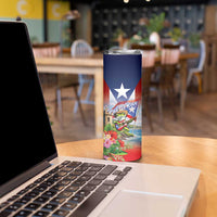 Puerto Rico Coqui Frog Skinny Tumbler Happy Emancipation Day