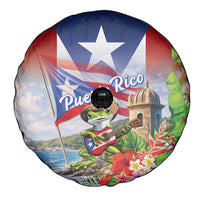 Puerto Rico Coqui Frog Spare Tire Cover Happy Emancipation Day