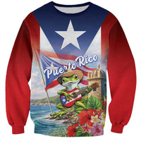 Puerto Rico Coqui Frog Sweatshirt Happy Emancipation Day