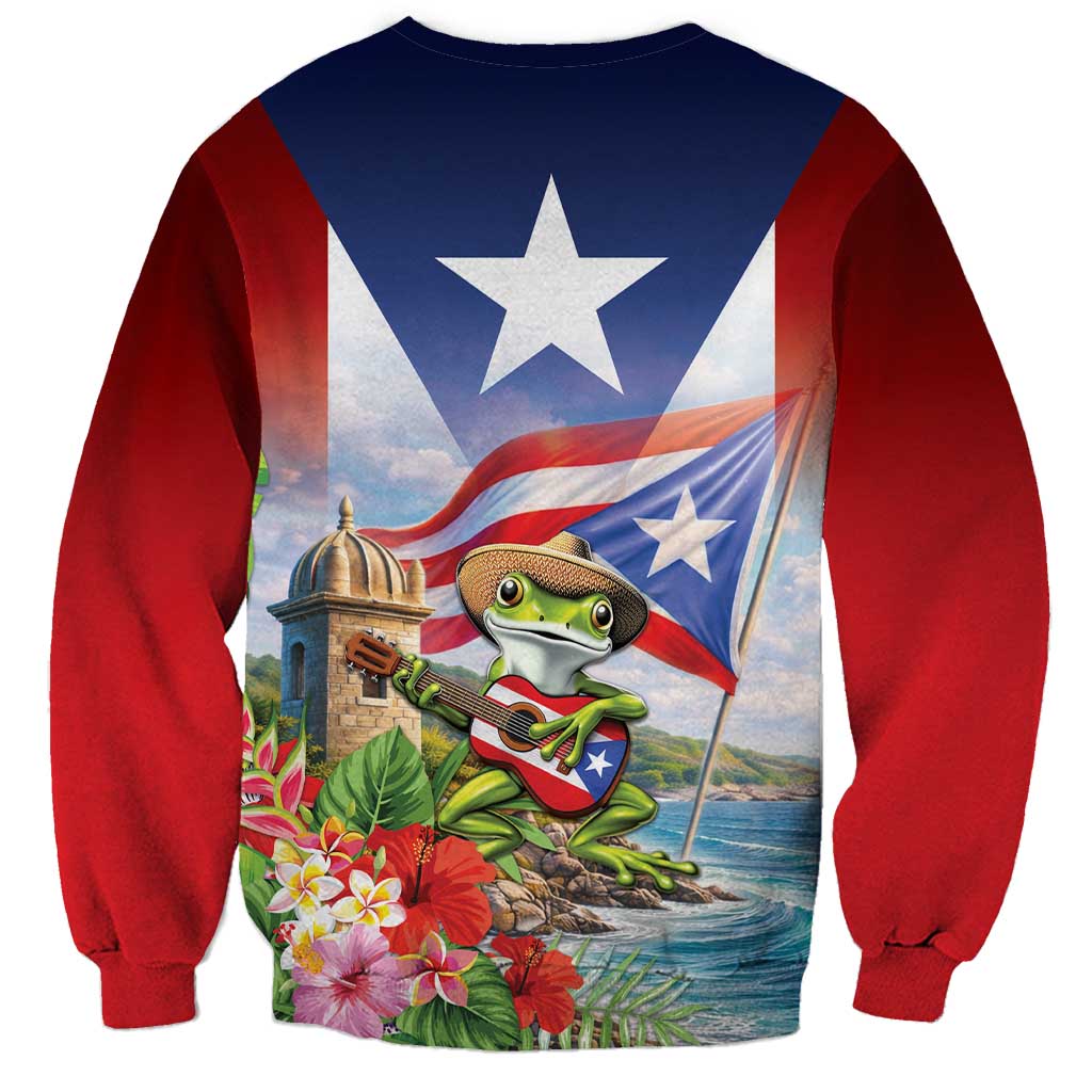 Puerto Rico Coqui Frog Sweatshirt Happy Emancipation Day