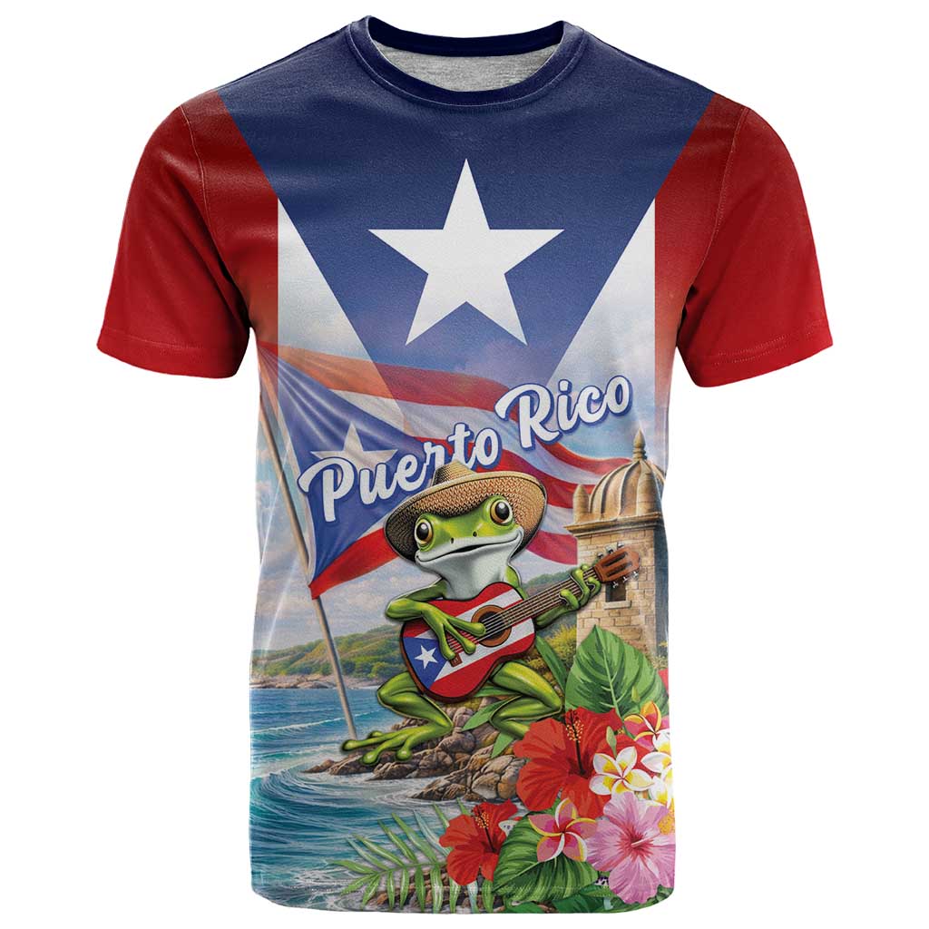 Puerto Rico Coqui Frog T Shirt Happy Emancipation Day