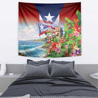 Puerto Rico Coqui Frog Tapestry Happy Emancipation Day