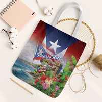 Puerto Rico Coqui Frog Tote Bag Happy Emancipation Day