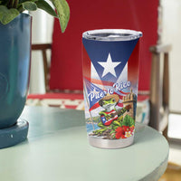 Puerto Rico Coqui Frog Tumbler Cup Happy Emancipation Day
