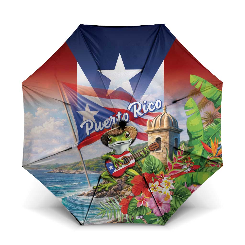 Puerto Rico Coqui Frog Umbrella Happy Emancipation Day