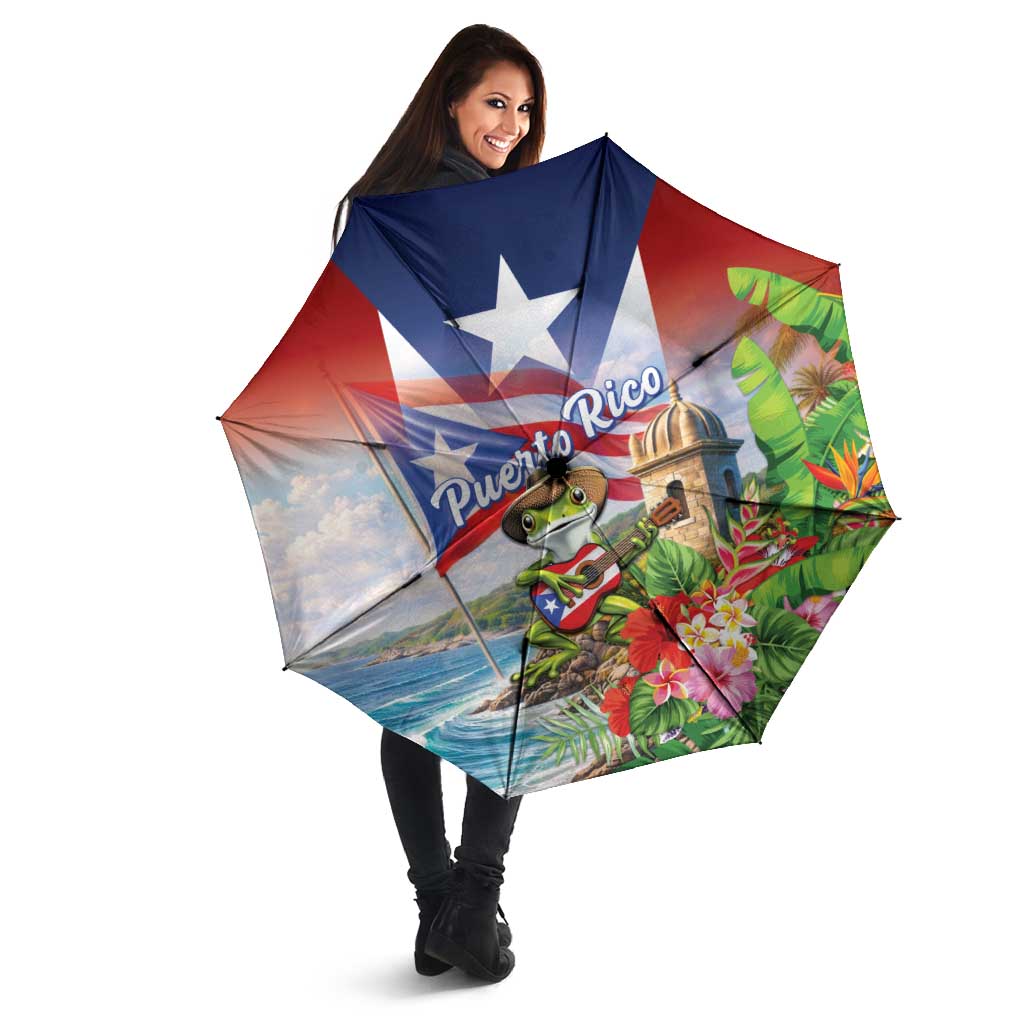 Puerto Rico Coqui Frog Umbrella Happy Emancipation Day