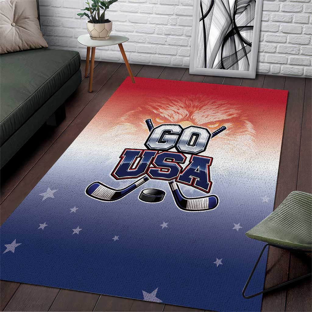 USA Ice Hockey Team Area Rug Go USA Unique Style