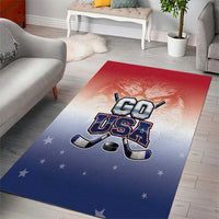 USA Ice Hockey Team Area Rug Go USA Unique Style