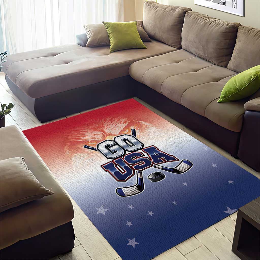 USA Ice Hockey Team Area Rug Go USA Unique Style