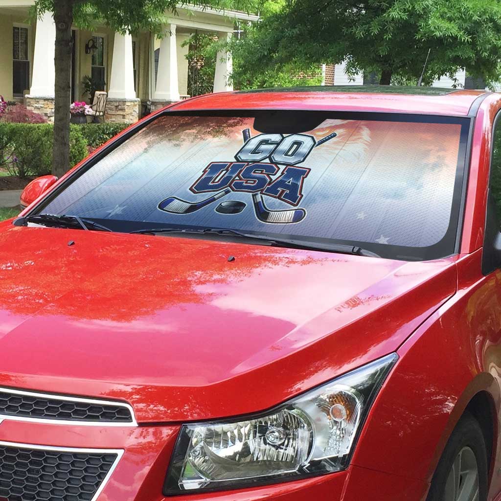 USA Ice Hockey Team Auto Sun Shade Go USA Unique Style