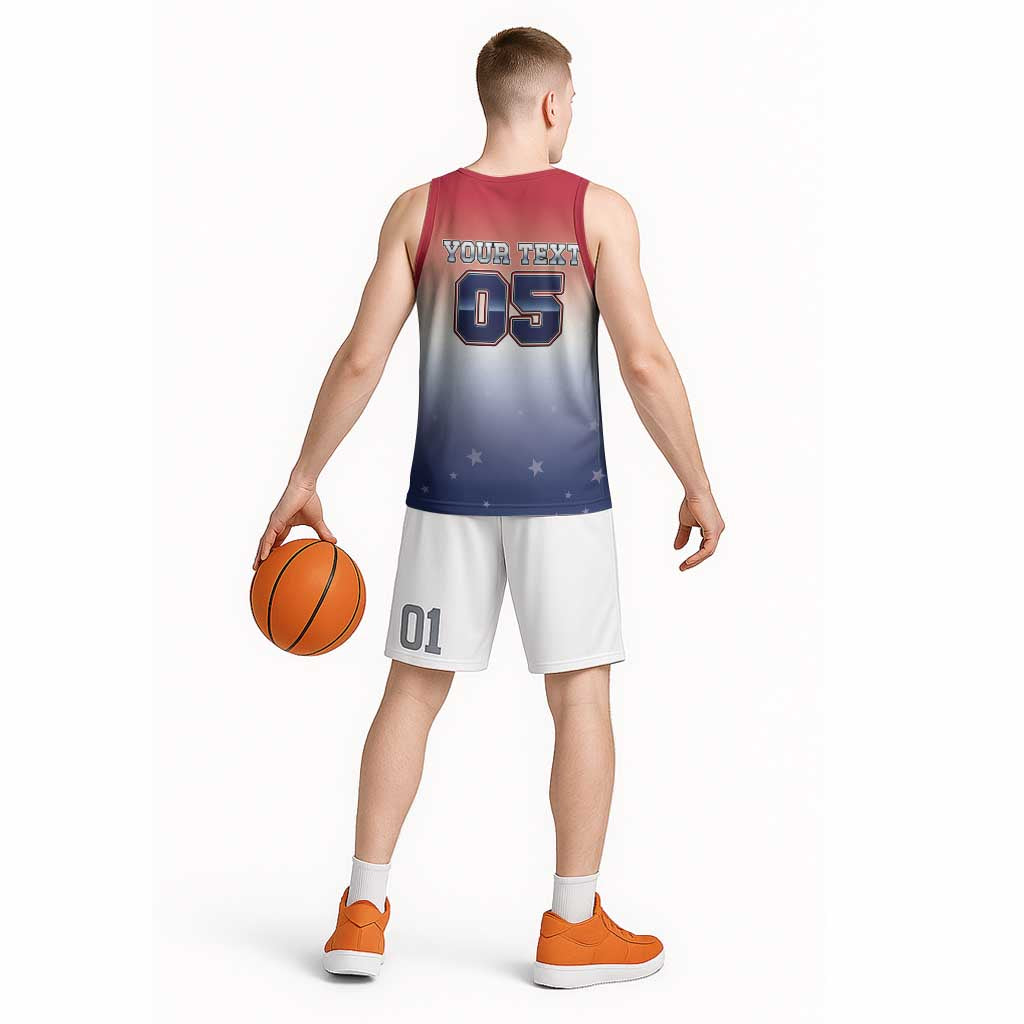 Custom USA Ice Hockey Team Basketball Jersey Go USA Unique Style
