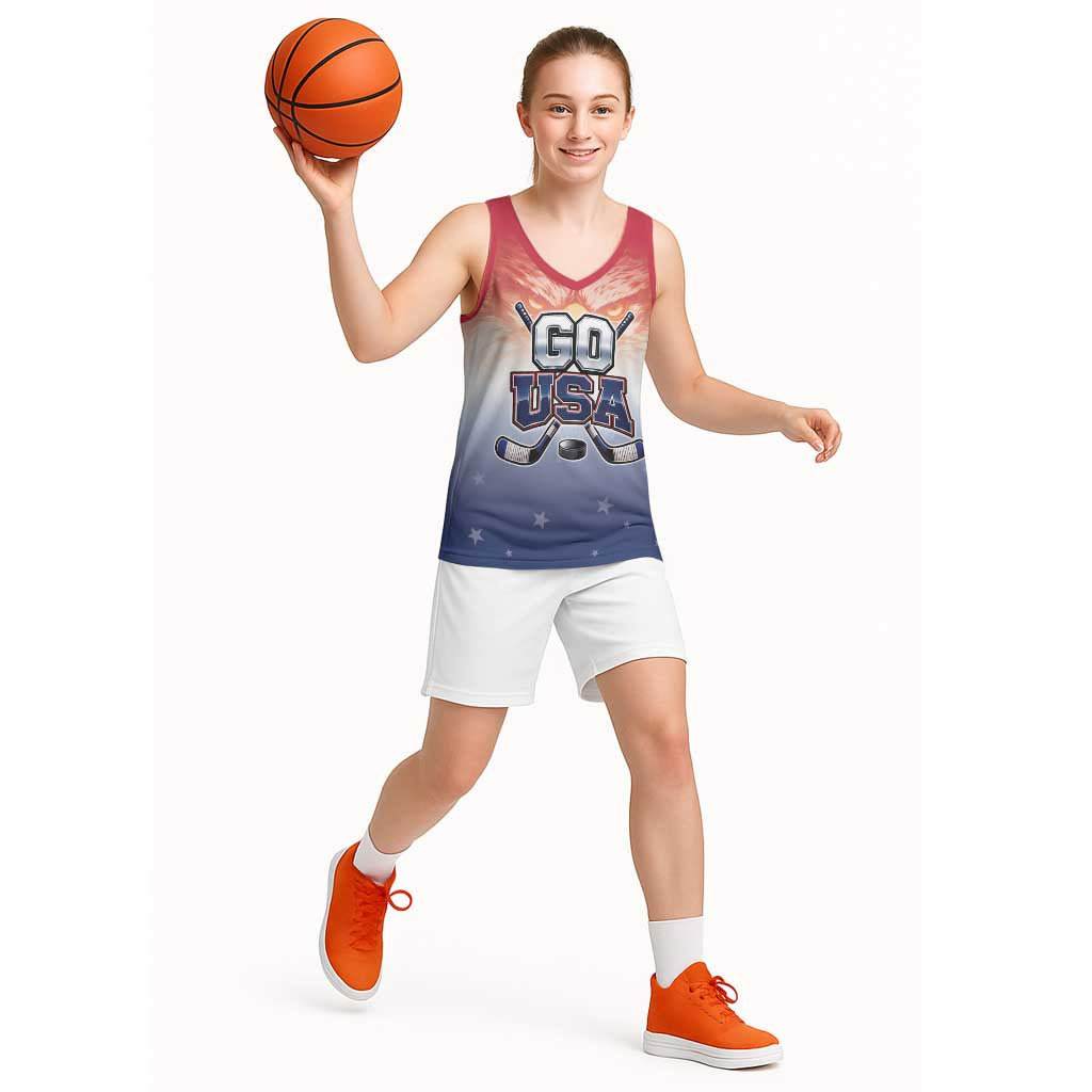 Custom USA Ice Hockey Team Basketball Jersey Go USA Unique Style