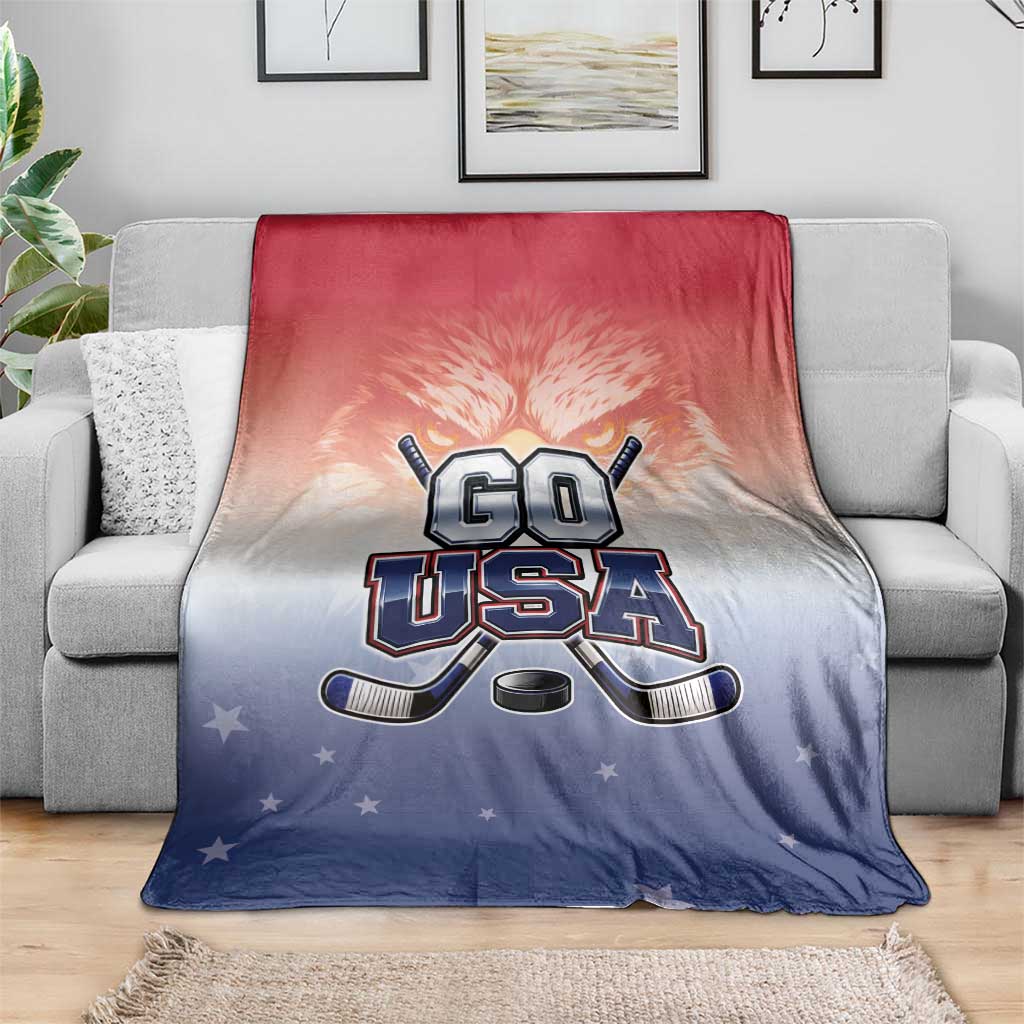 USA Ice Hockey Team Blanket Go USA Unique Style