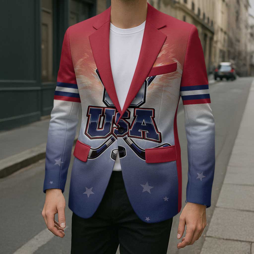 Custom USA Ice Hockey Team Blazer Go USA Unique Style