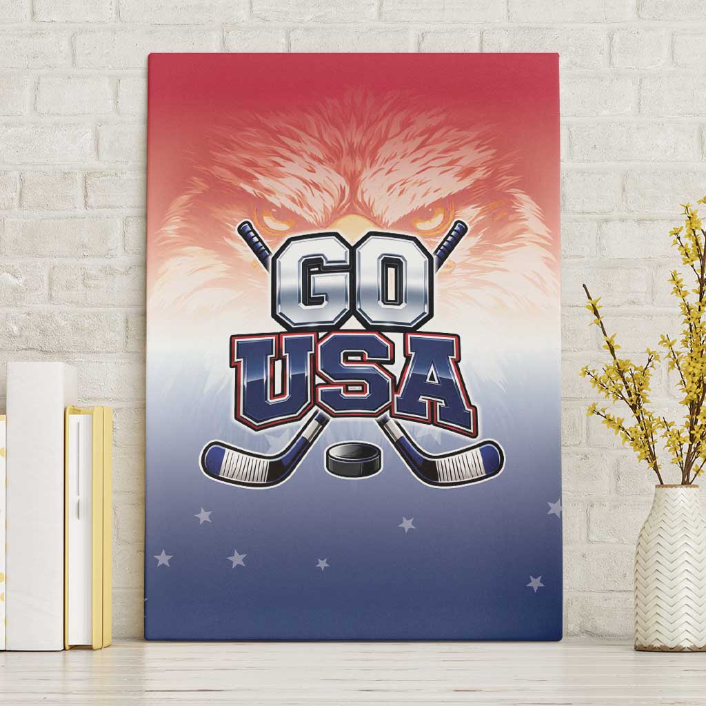 USA Ice Hockey Team Canvas Wall Art Go USA Unique Style