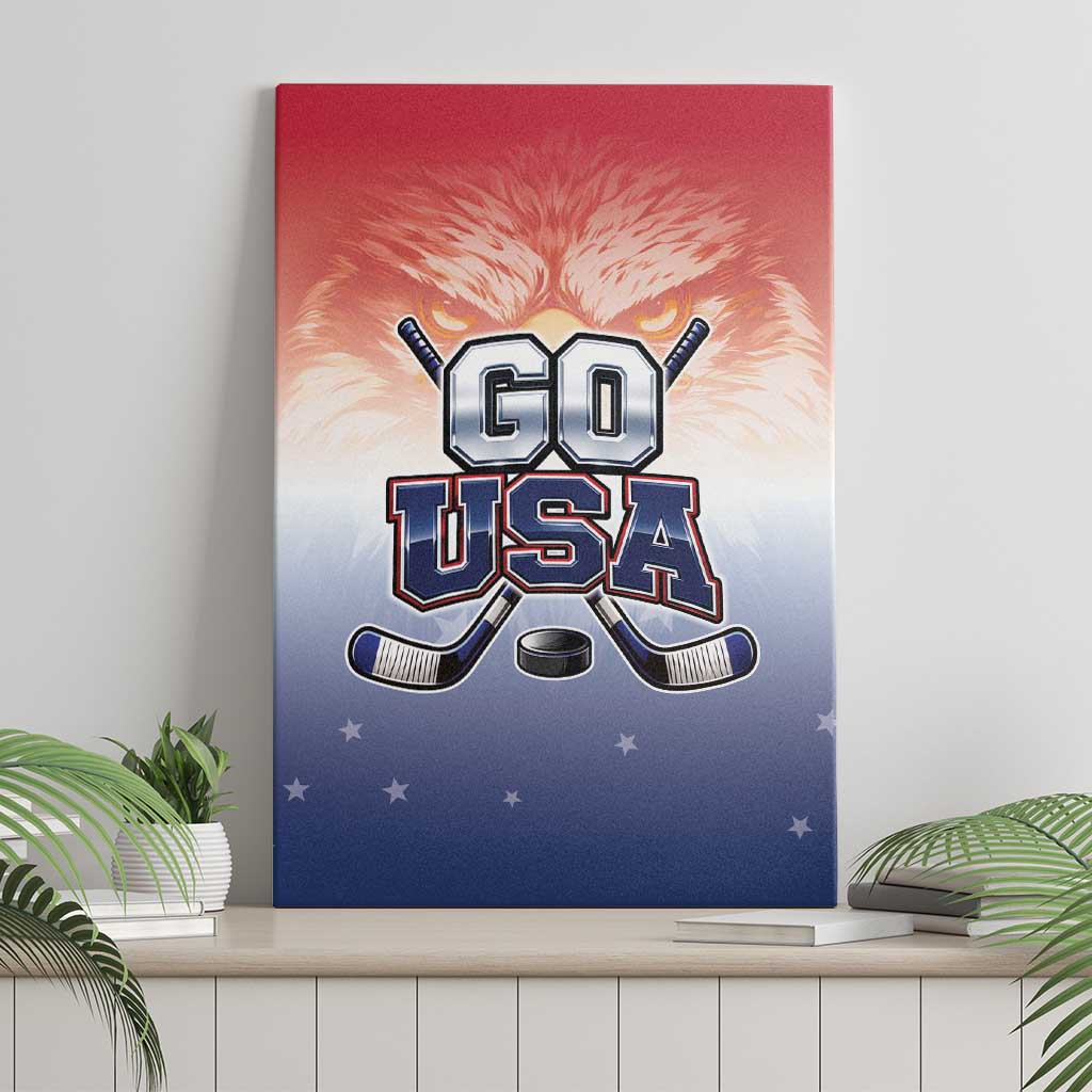 USA Ice Hockey Team Canvas Wall Art Go USA Unique Style