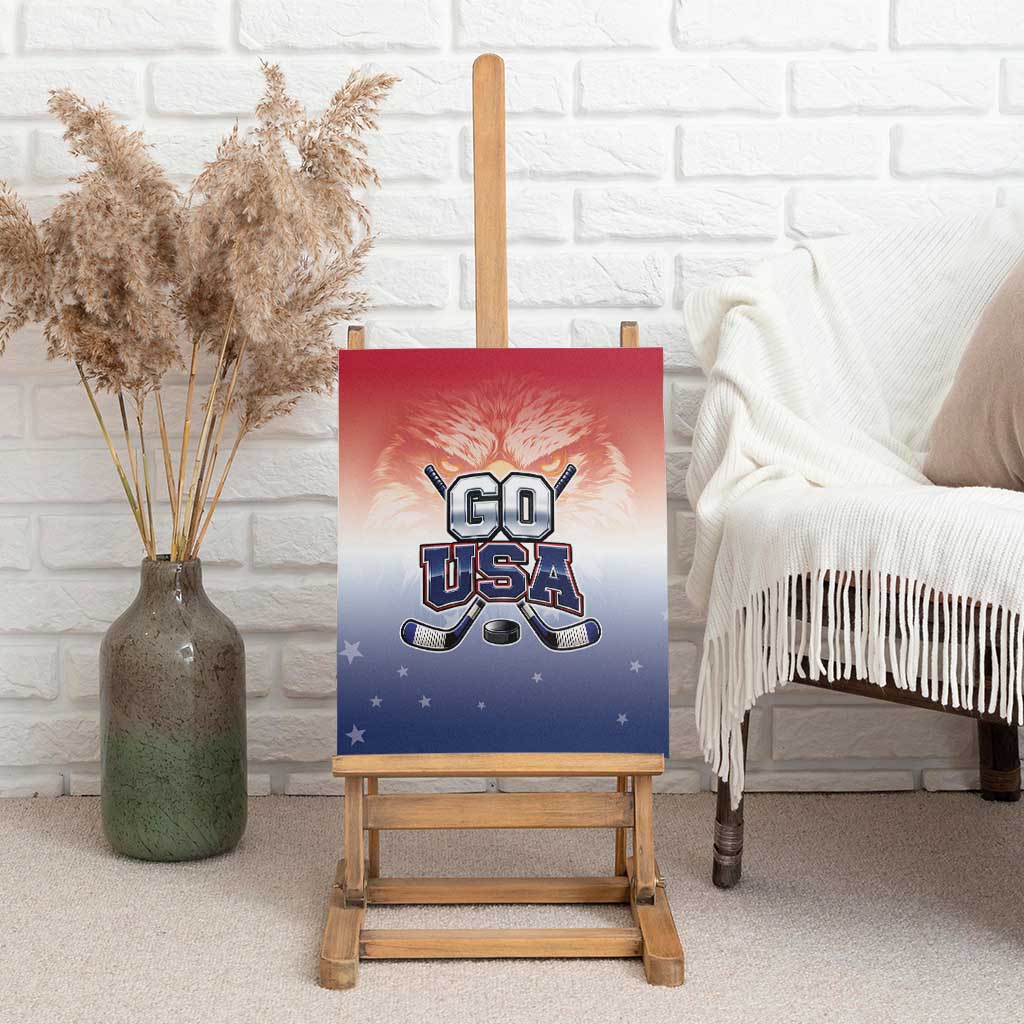 USA Ice Hockey Team Canvas Wall Art Go USA Unique Style