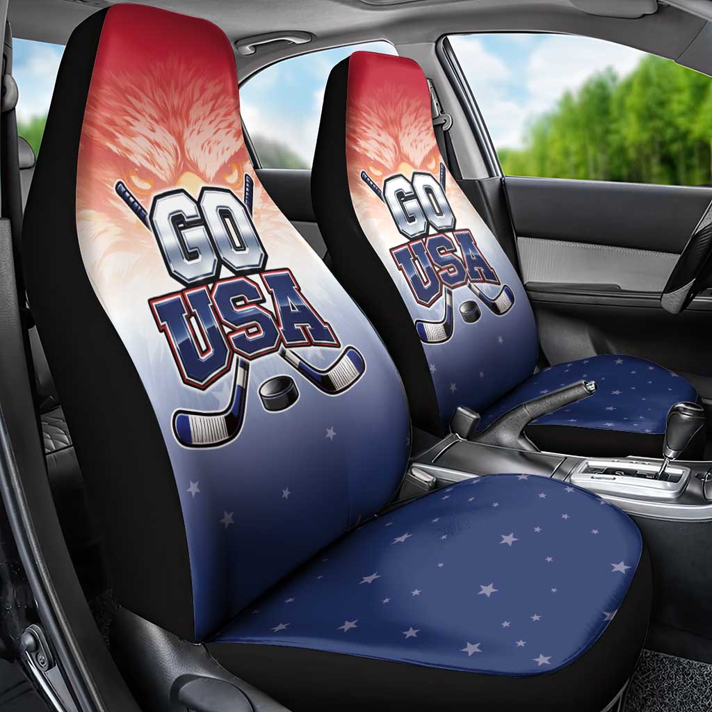 USA Ice Hockey Team Car Seat Cover Go USA Unique Style