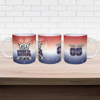 Custom USA Ice Hockey Team Ceramic Mug Go USA Unique Style
