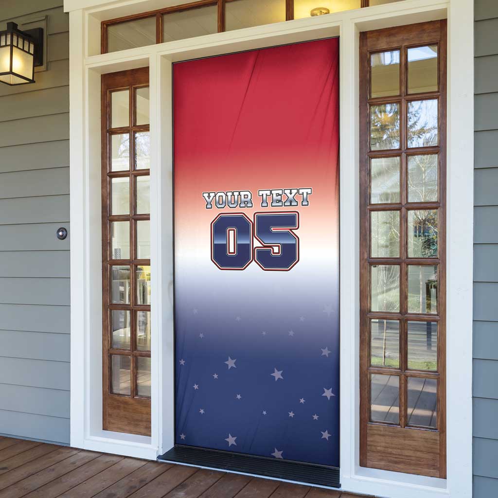 Custom USA Ice Hockey Team Door Cover Go USA Unique Style