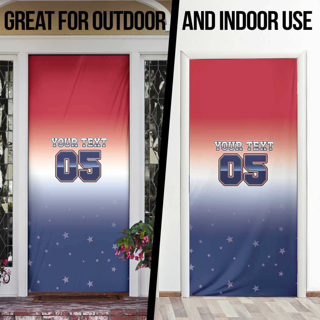 Custom USA Ice Hockey Team Door Cover Go USA Unique Style