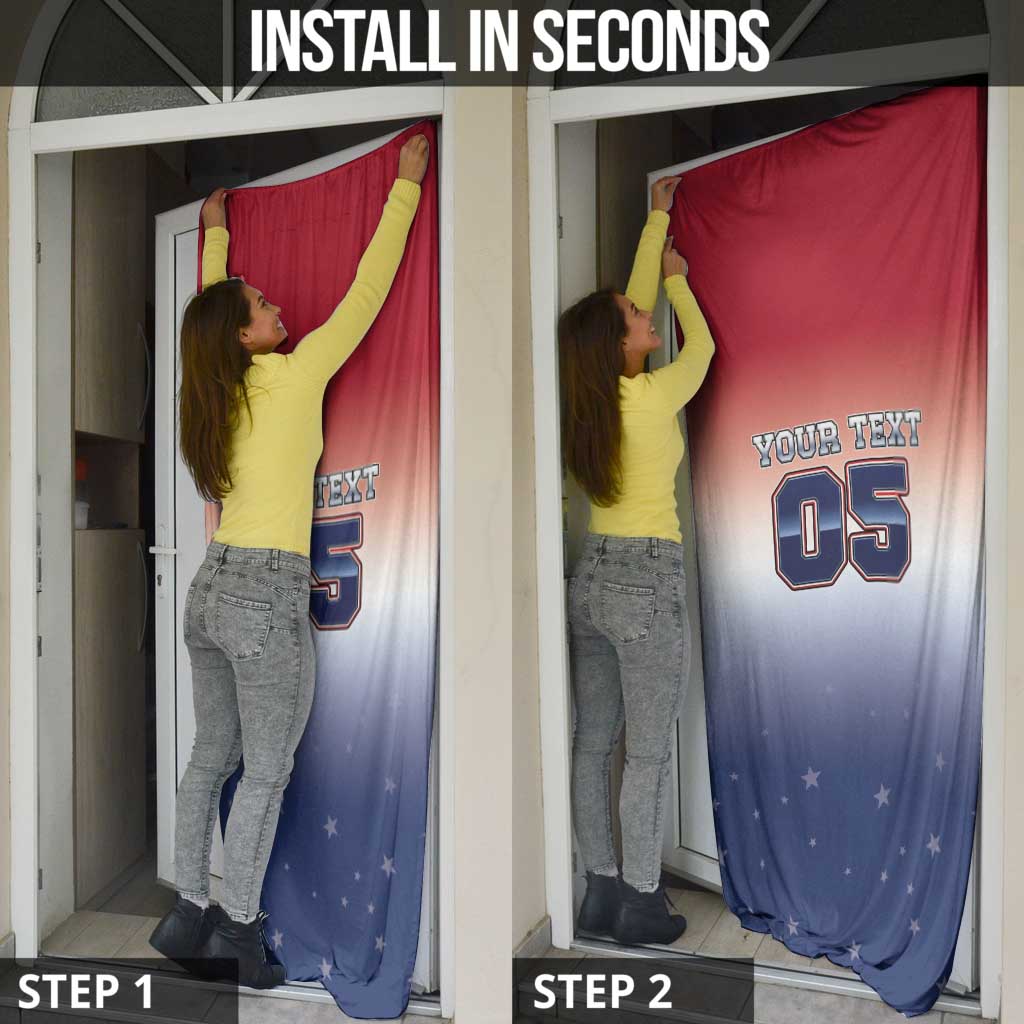 Custom USA Ice Hockey Team Door Cover Go USA Unique Style