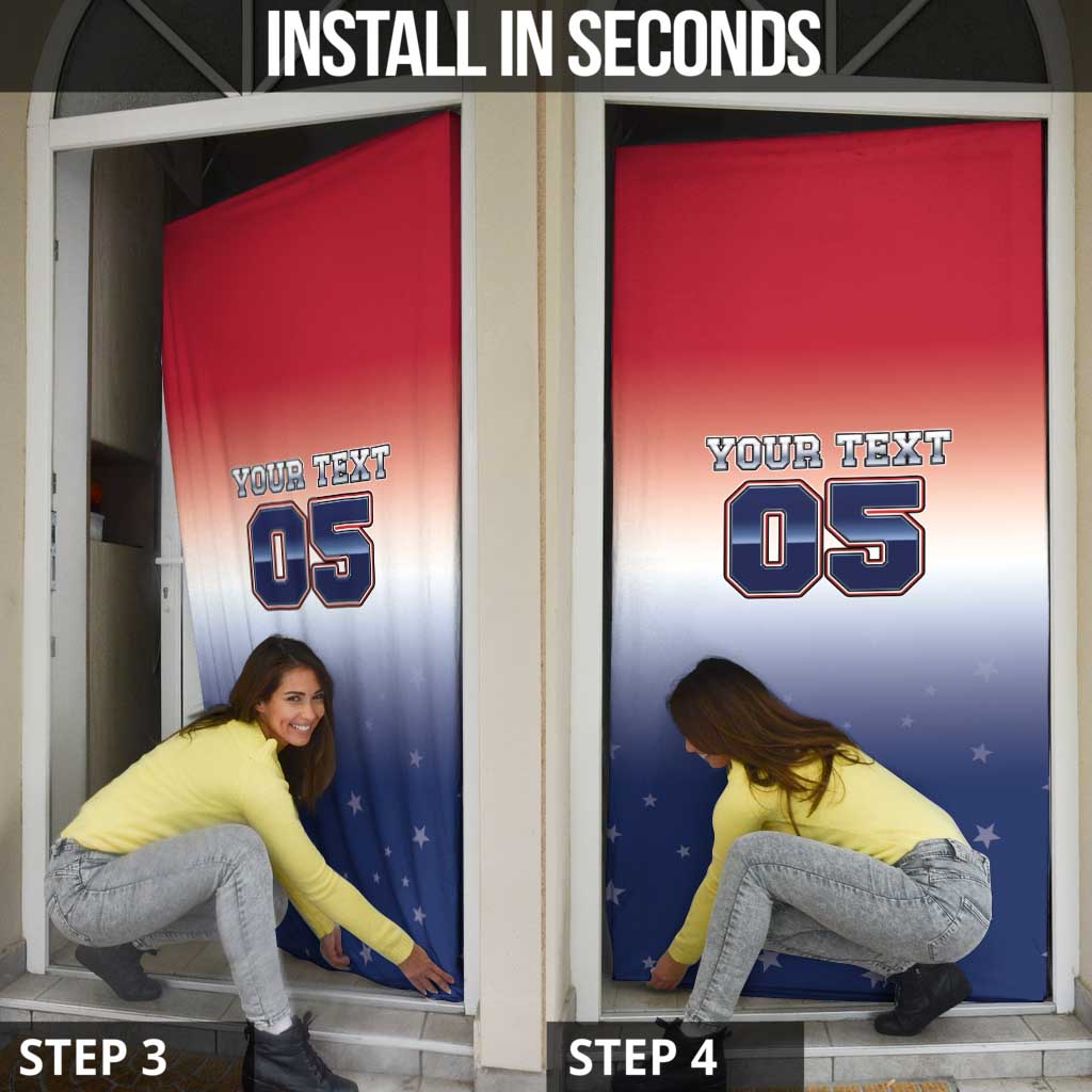Custom USA Ice Hockey Team Door Cover Go USA Unique Style