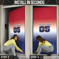 Custom USA Ice Hockey Team Door Cover Go USA Unique Style