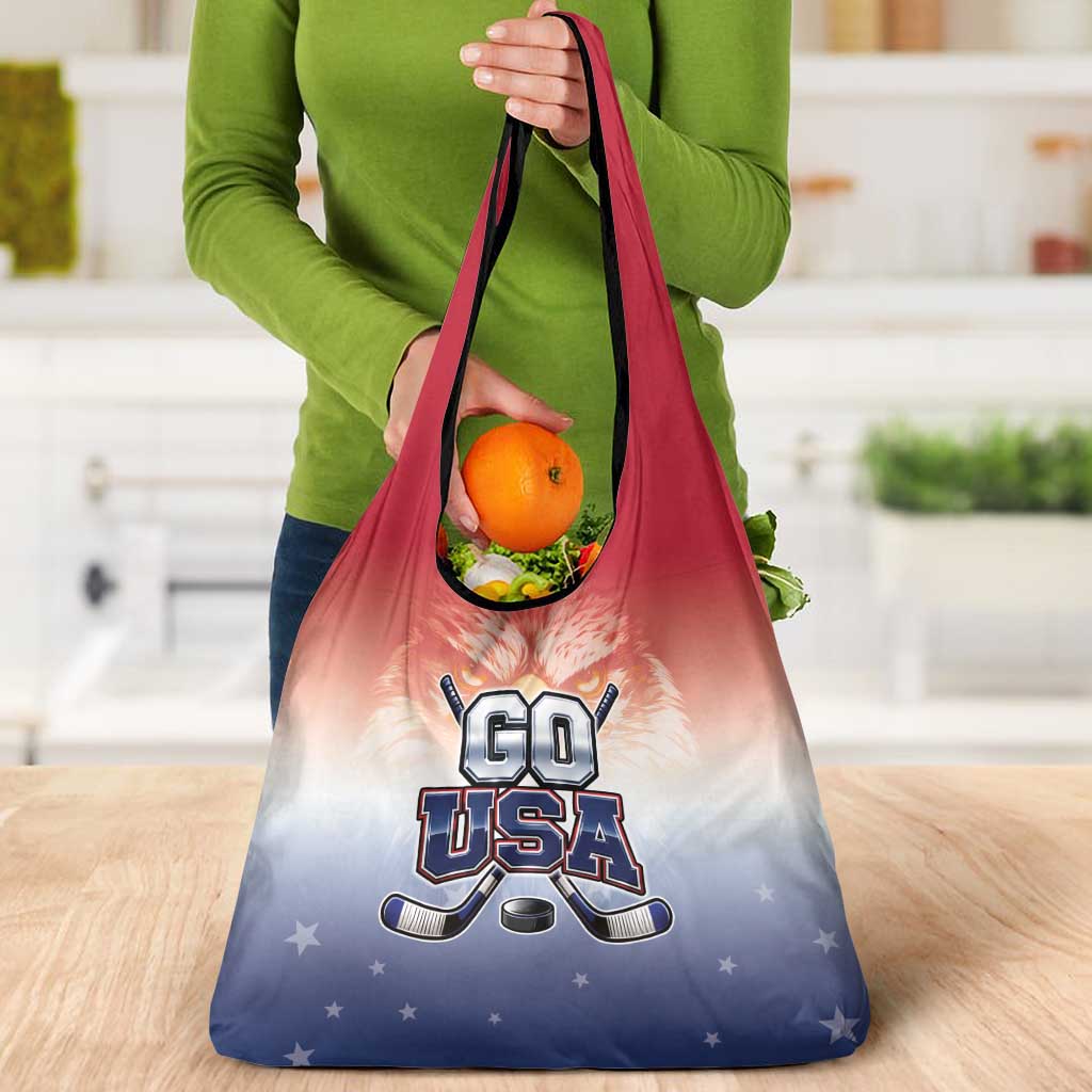 USA Ice Hockey Team Grocery Bag Go USA Unique Style