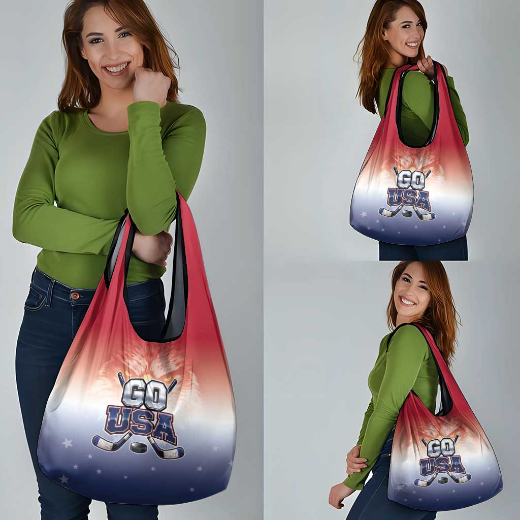 USA Ice Hockey Team Grocery Bag Go USA Unique Style