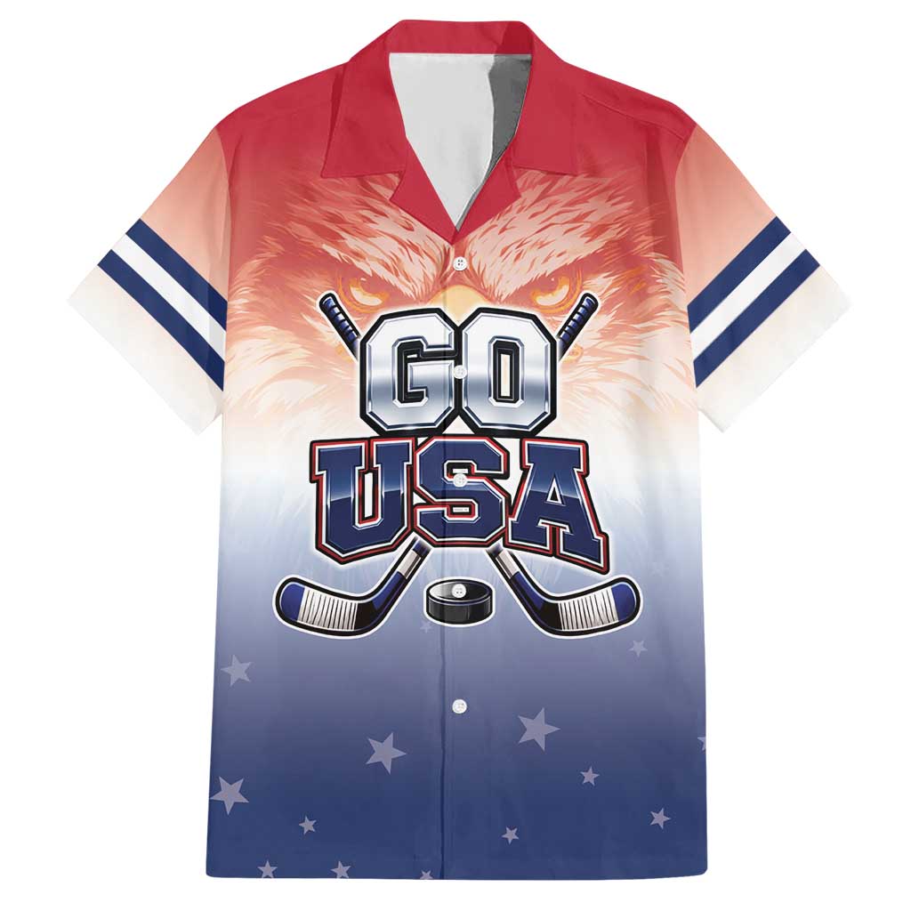 Custom USA Ice Hockey Team Hawaiian Shirt Go USA Unique Style