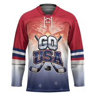 Custom USA Ice Hockey Team Hockey Jersey Go USA Unique Style
