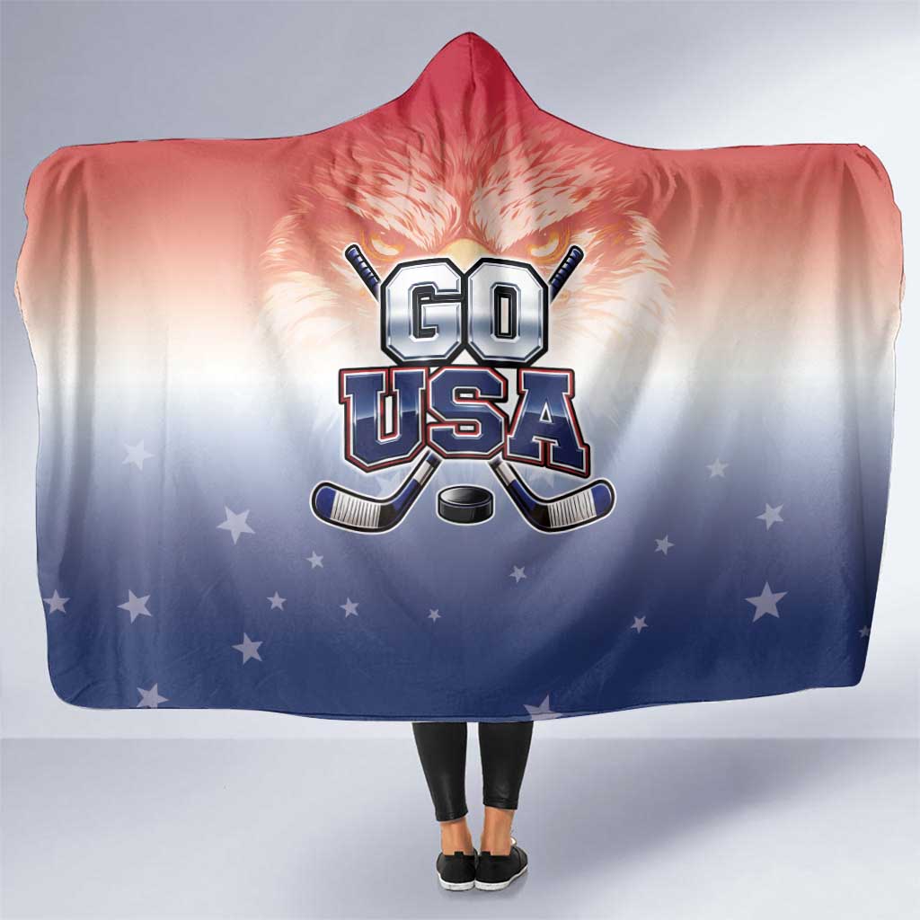 USA Ice Hockey Team Hooded Blanket Go USA Unique Style