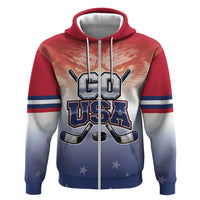 Custom USA Ice Hockey Team Hoodie Go USA Unique Style