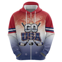 Custom USA Ice Hockey Team Hoodie Go USA Unique Style