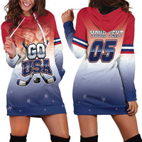 Custom USA Ice Hockey Team Hoodie Dress Go USA Unique Style