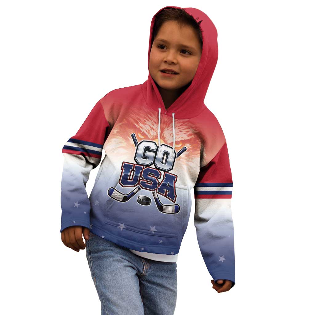 Custom USA Ice Hockey Team Kid Hoodie Go USA Unique Style