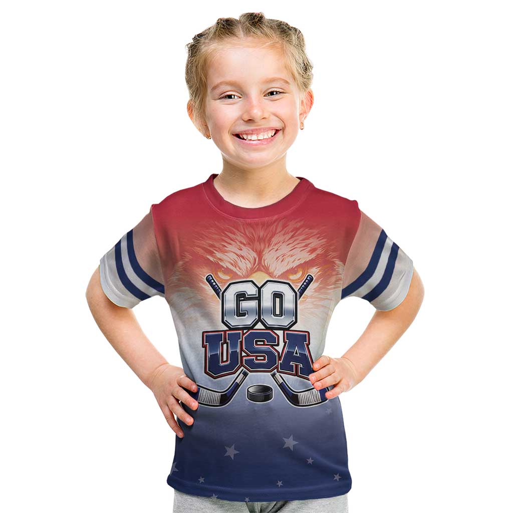 Custom USA Ice Hockey Team Kid T Shirt Go USA Unique Style