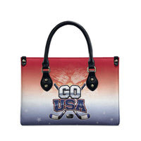 USA Ice Hockey Team Leather Bag Go USA Unique Style