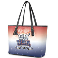 USA Ice Hockey Team Leather Tote Bag Go USA Unique Style