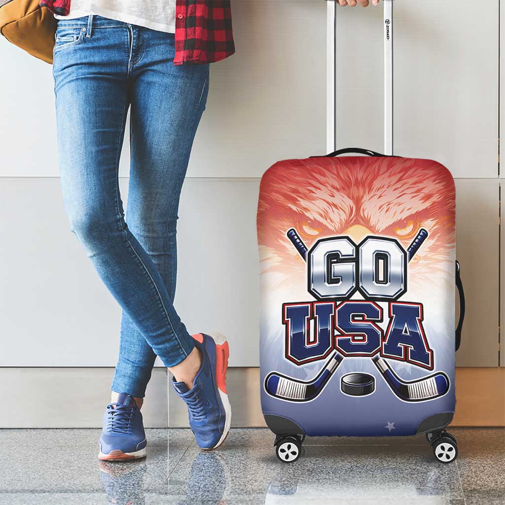 USA Ice Hockey Team Luggage Cover Go USA Unique Style