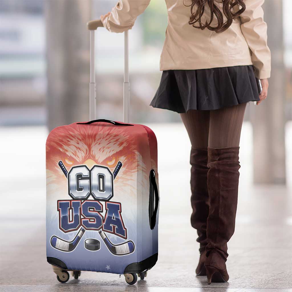 USA Ice Hockey Team Luggage Cover Go USA Unique Style