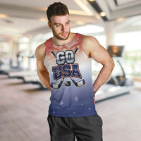 Custom USA Ice Hockey Team Men Tank Top Go USA Unique Style
