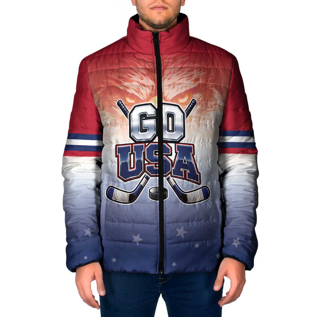 Custom USA Ice Hockey Team Padded Jacket Go USA Unique Style