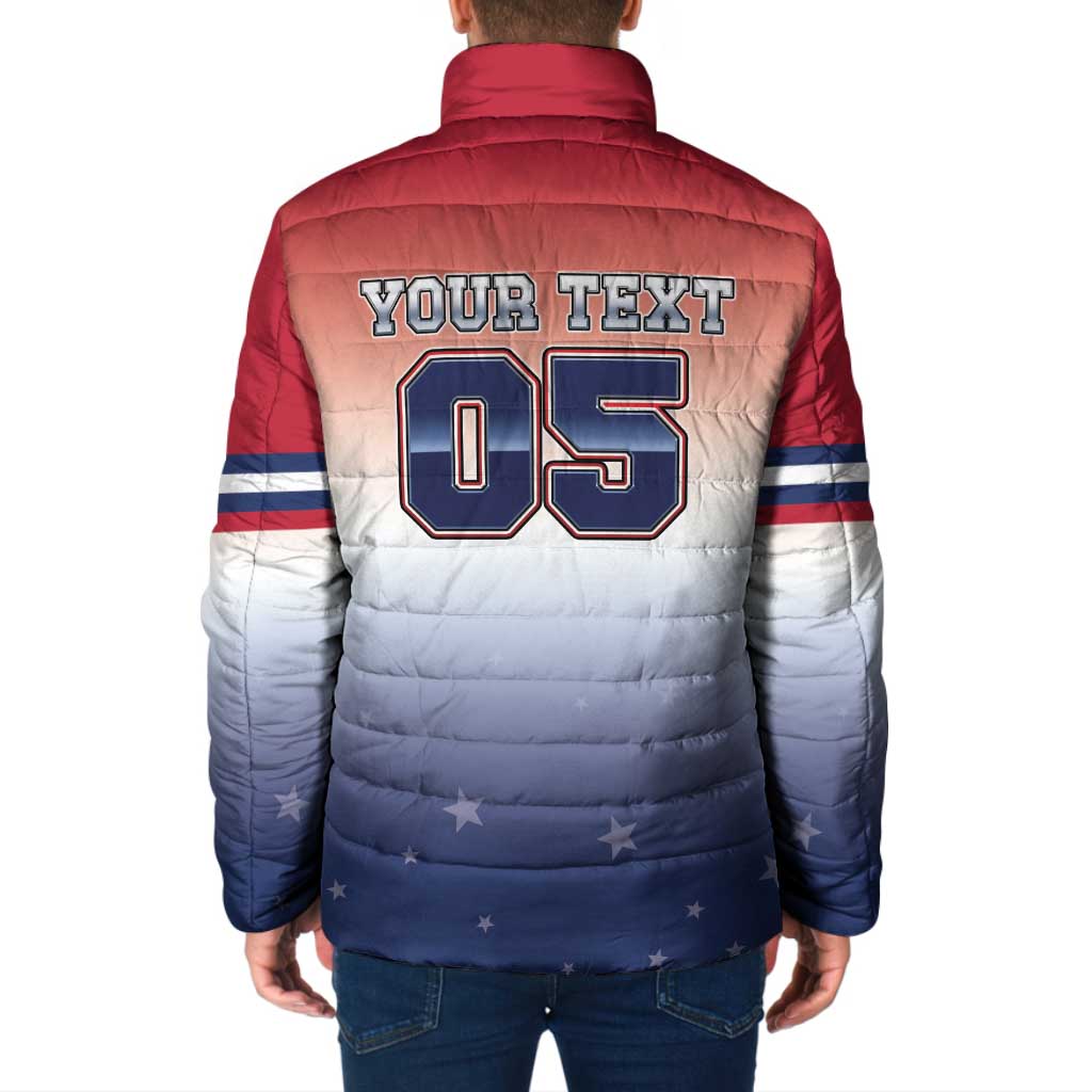 Custom USA Ice Hockey Team Padded Jacket Go USA Unique Style