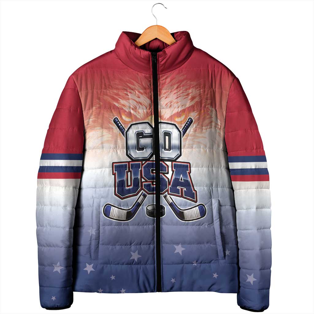 Custom USA Ice Hockey Team Padded Jacket Go USA Unique Style