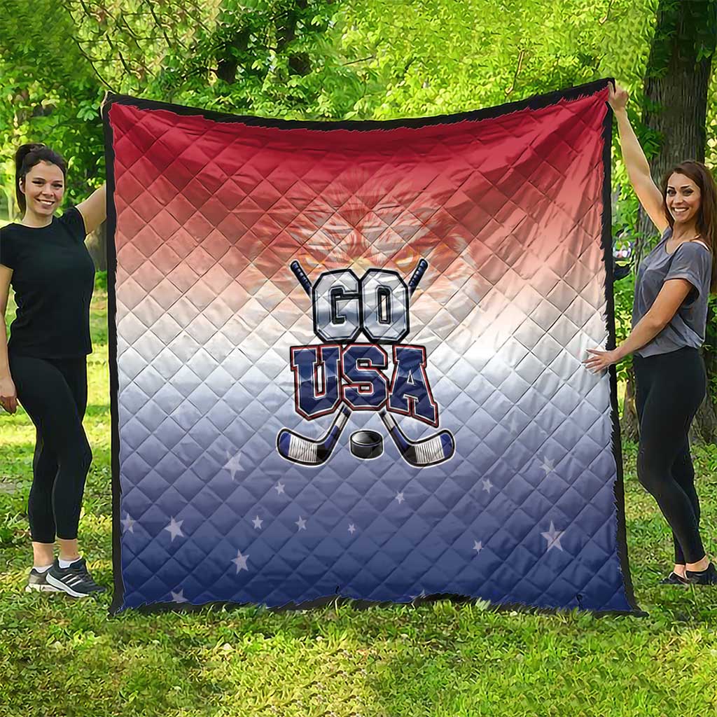 USA Ice Hockey Team Quilt Go USA Unique Style