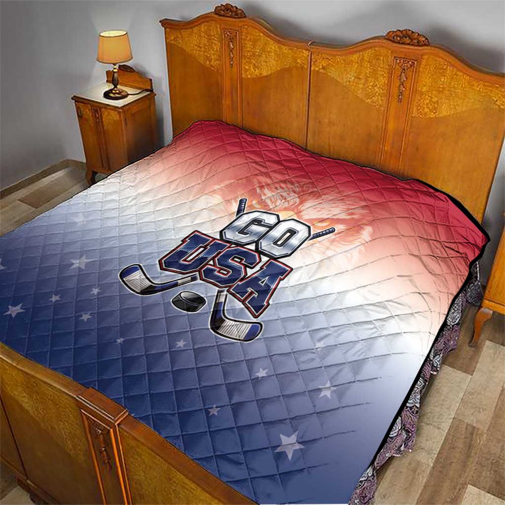 USA Ice Hockey Team Quilt Go USA Unique Style